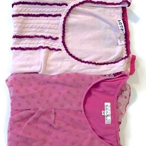 2 Pink Adorable Tops